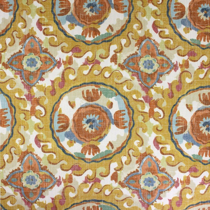 S6734 Sunny by Greenhouse Designer Fabric 69% Polyester, 23% Viscose, 8% Linen China 15,000 </p><p>Repeat: 13.5" H, 13.5" V 55" - Swanky Fabrics -