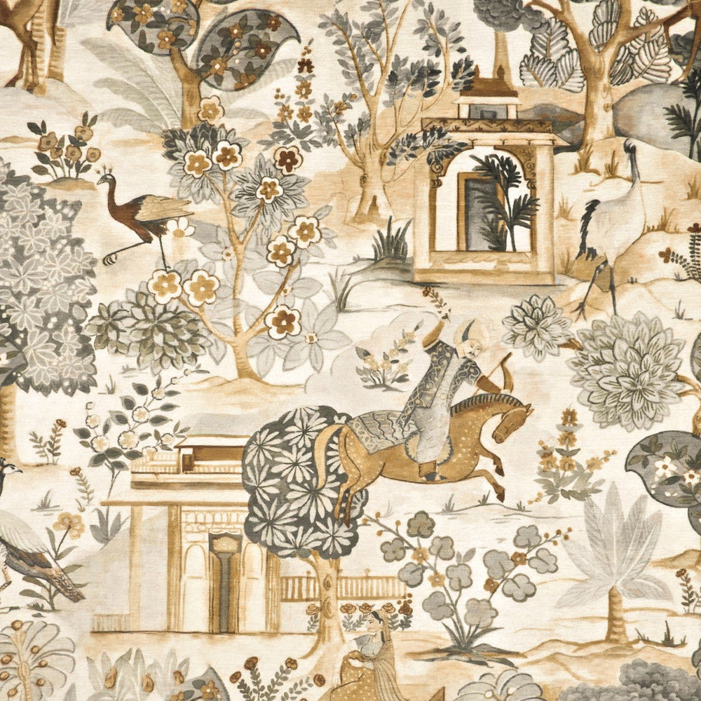 S6739 Linen by Greenhouse Designer Fabric 100% Polyester China 50,000 </p><p>Repeat: 27.25" H, 27" V 56" - Swanky Fabrics -
