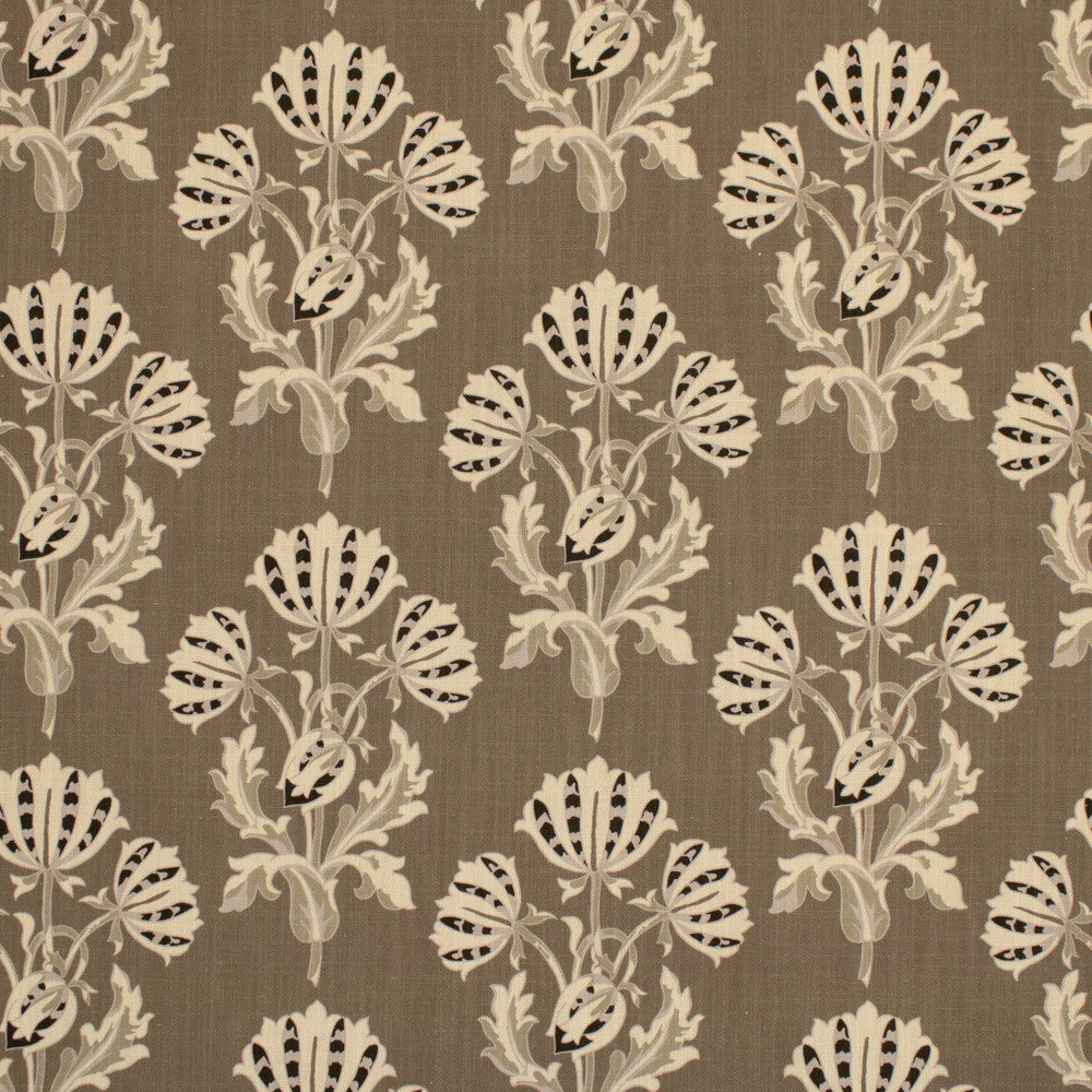 S6825 Otter by Greenhouse Designer Fabric 97% Cotton, 3% Linen China 20,000 </p><p>Repeat: 9" H, 8.197" V 58" - Swanky Fabrics -
