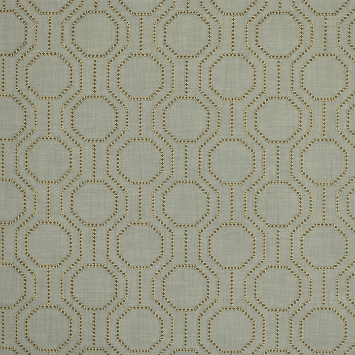 S6840 Cadet by Greenhouse Designer Fabric 51% Polyester, 49% Cotton With 100% Polyester Embroidery India DRAPERY </p><p>Repeat: 6.25" H, 6.75" V 54" - Swanky Fabrics -