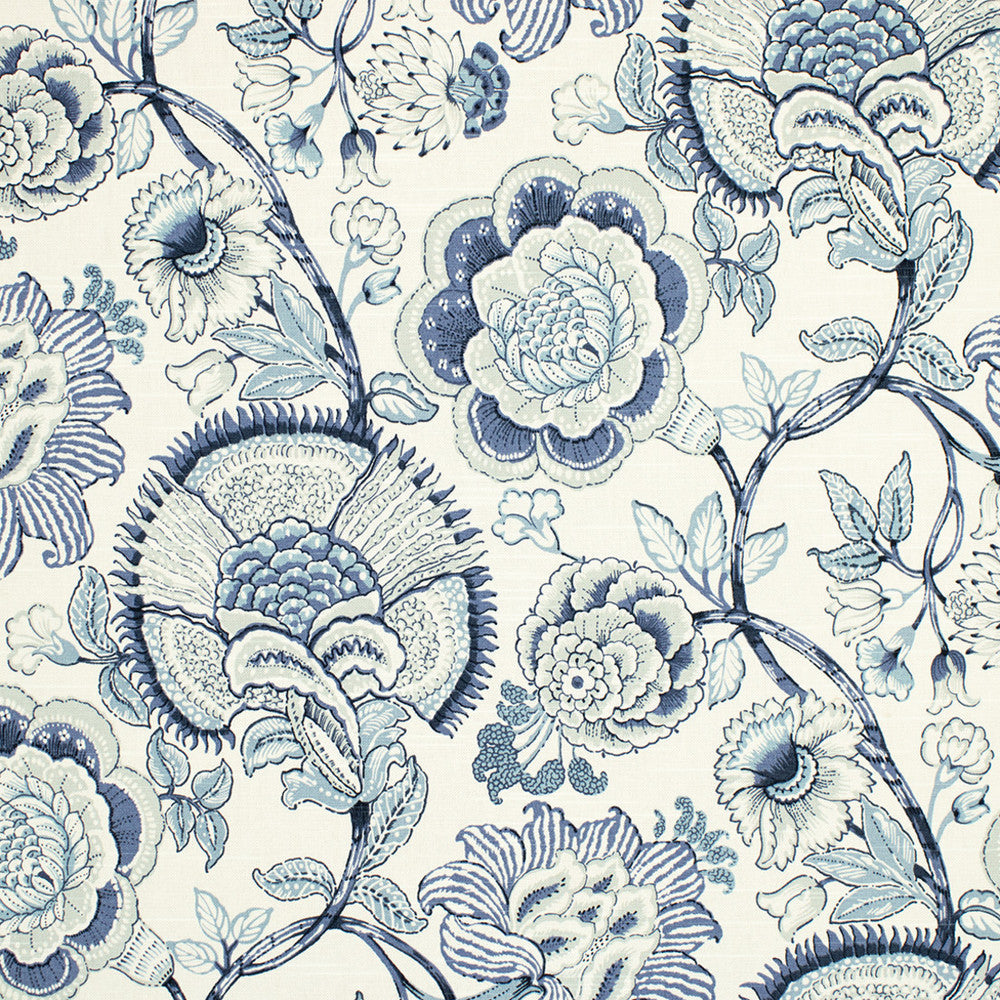 S6857 Lapis by Greenhouse Designer Fabric 100% Cotton Pakistan 12,000 </p><p>Repeat: 13.5" H, 25.25" V 54" - Swanky Fabrics -