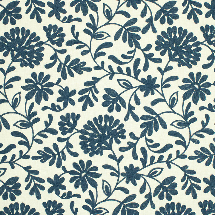 S6860 Indigo by Greenhouse Designer Fabric 52% Polyester, 48% Cotton With 100% Viscose Embroidery India 30,000 </p><p>Repeat: 17.05" H, 18.89" V 54" - Swanky Fabrics -