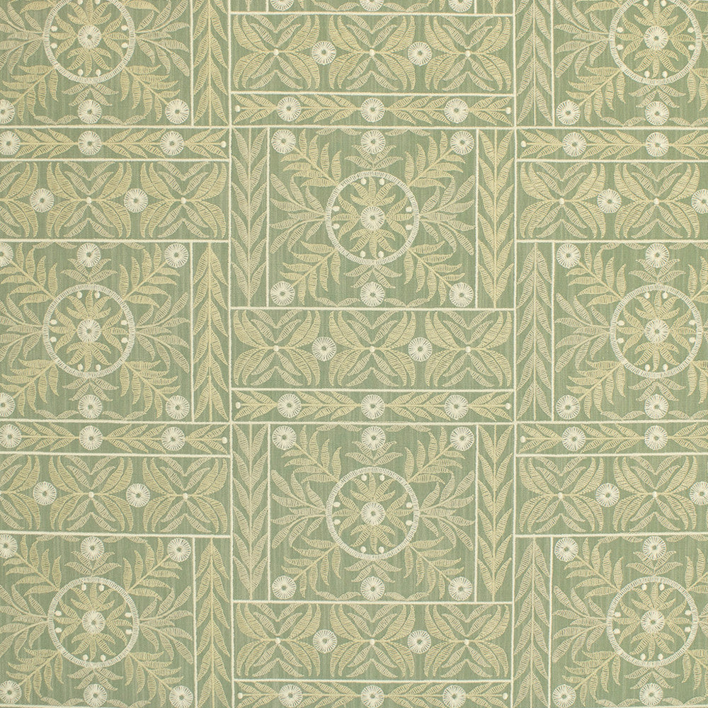S6876 Haze by Greenhouse Designer Fabric 54% Polyester, 46% Cotton, 50% Cotton With 50% Viscose Embroidery India 3,000 </p><p>Repeat: 18" H, 9.125" V 54" - Swanky Fabrics -