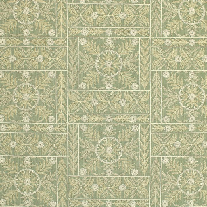 S6876 Haze by Greenhouse Designer Fabric 54% Polyester, 46% Cotton, 50% Cotton With 50% Viscose Embroidery India 3,000 </p><p>Repeat: 18" H, 9.125" V 54" - Swanky Fabrics -