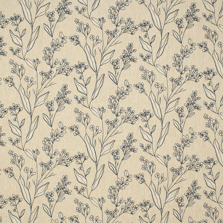 S6905 Charcoal by Greenhouse Designer Fabric 65% Polyester, 21% Cotton, 14% Linen With100% Polyester Embroidery India DRAPERY </p><p>Repeat: 13.5" H, 9.25" V 54" - Swanky Fabrics -