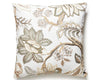 Hillside Crewel Pillow 22 X 22 - Ivory S7SDDKHILL0003 by Scalamandre Designer Pillow