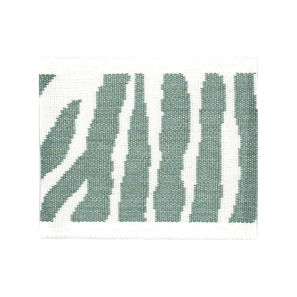 Safari Tape 3 Lagoon by Stout Trim Stout Trim Safari Tape 3 LagoonTrim BEACH GROVE TRIM 100%SDA CHINA </p><p>Repeat: H: 8.000, V: 0.000 3.13 in - Fabric Carolina -