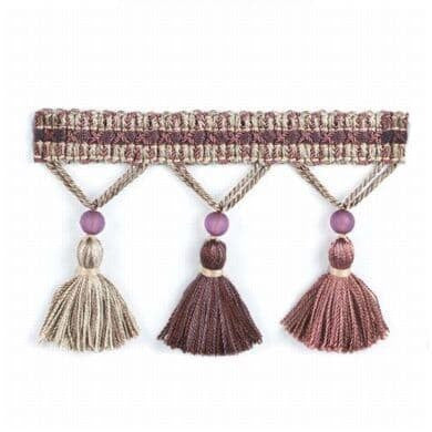 Saffron 7 Heather by Stout Designer Trim INSPIRATIONS TRIM 93%SVI 7%POL CHINA </p><p>Repeat: 0 3 in - Swanky Fabrics -