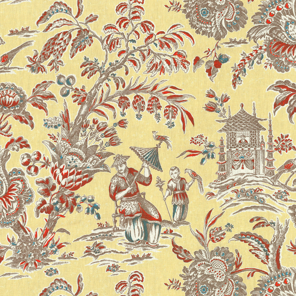 Sagwa 13J6931 by JF Designer Fabric Windsong Book 100% Linen China 24000 Horizontal: 55 and Vertical: 25.25 55 - Swanky Fabrics -