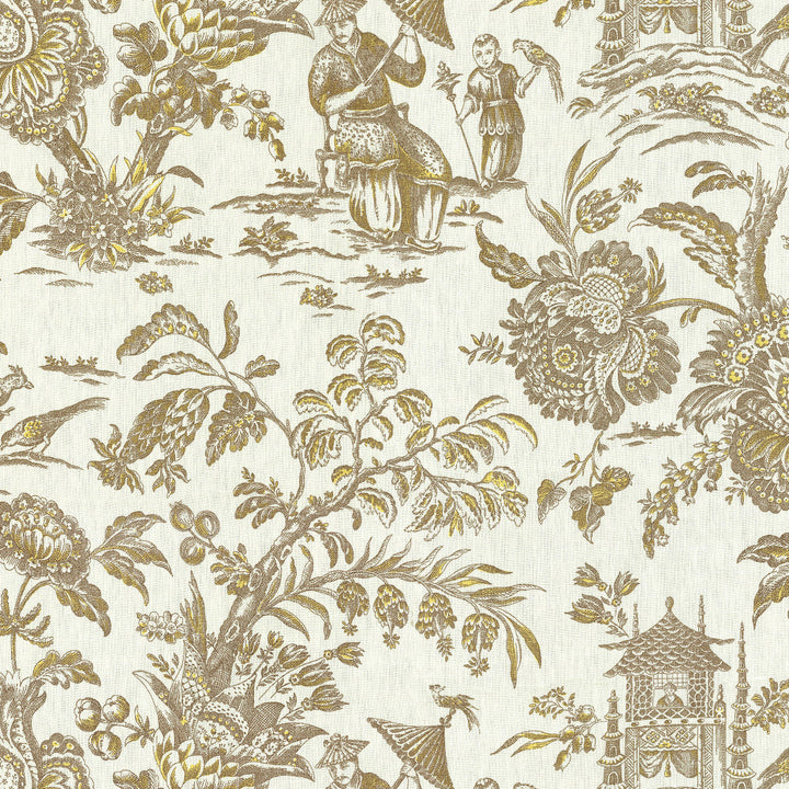 SAGWA 37J6931 by JF Designer Fabric Windsong Book 100% Linen China  Horizontal: 55 and Vertical: 25.25 55  - Swanky Fabrics -