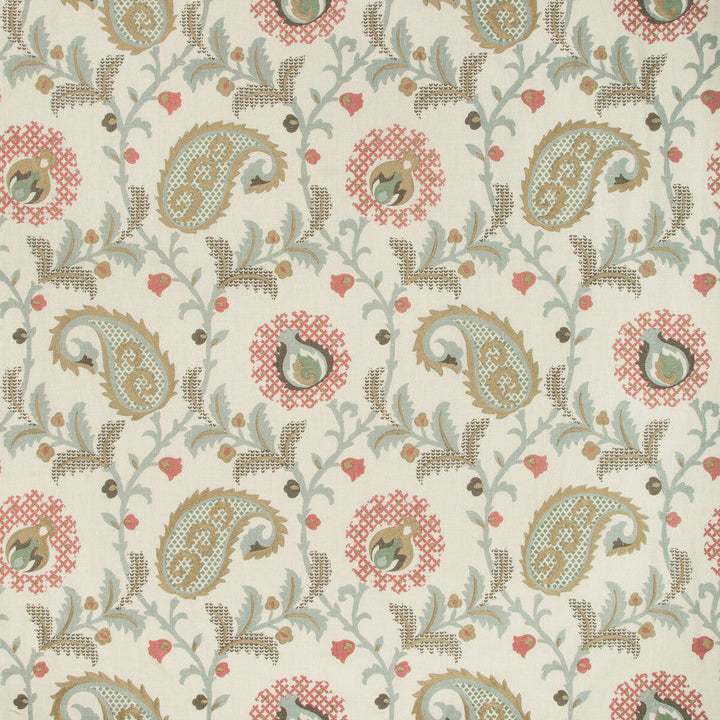 Saudade Paisley Paradiso by Kravet Design Designer Fabric BARCLAY BUTERA SAGAMORE LINEN - 92%;SPUN POLYESTER - 8% India Horizontal: 26.75 and Vertical: 25.5 54 - Swanky Fabrics -