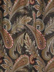 Old World Weavers Fabric Paisiello Black Coral SB10580001