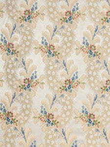 Old World Weavers Fabric Cheverny Rose & Blue On Ivory SB02890006