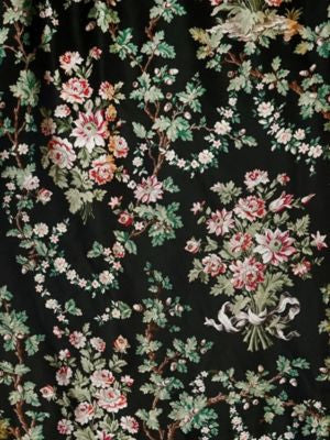 La Belle Jardiniere Black Cerise SB28660014 by Old World Weavers Designer Fabric CLASSICS 100% SILK ITALY MEDIUM DUTY Horizontal: 51.25" and Vertical: 27.75" 55.5 - Swanky Fabrics -