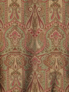 Old World Weavers Fabric Cachemire Persiano Marrone SB03430096
