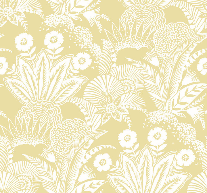 Suvi Palm Grove Butter SC20103 by Seabrook Designs Designer Wallpaper