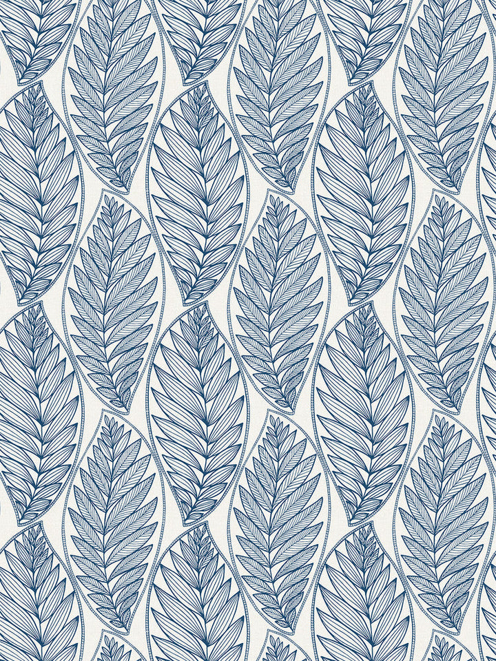 Kira Leaf Husk Blue Suede SC20302 by Seabrook Designs Designer Wallpaper
