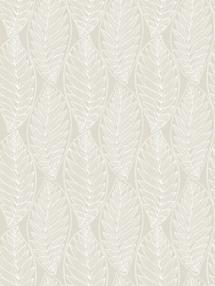 Kira Leaf Husk Pebble SC20305 by Seabrook Designs Designer Wallpaper