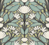 Seabrook Designs Wallpaper Carmela Folk Floral Spirit Grey SC20608