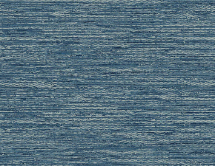 Isla Faux Jute Bay Blue SC20902 by Seabrook Designs Designer Wallpaper