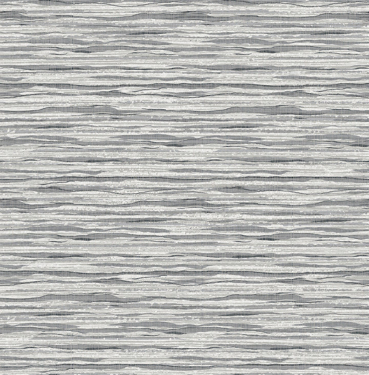 Skye Wave Stringcloth Rainy day Surf SC21100 by Seabrook Designs Designer Wallpaper