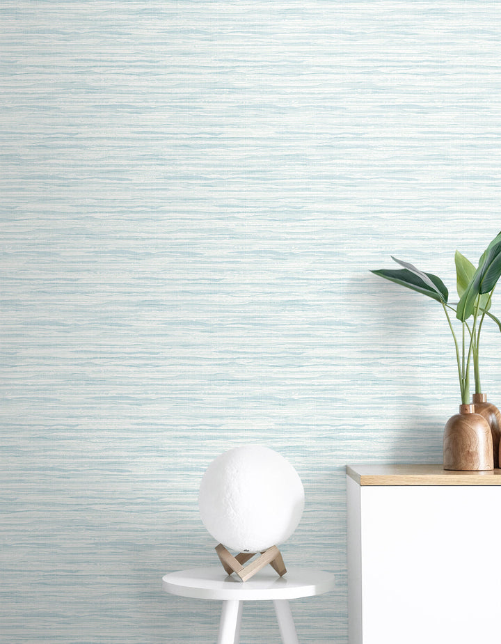 Skye Wave Stringcloth Pool Ripple SC21102 by Seabrook Designs Designer Wallpaper