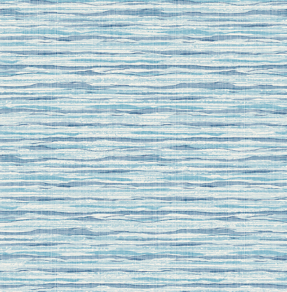 Skye Wave Stringcloth Summer Surf SC21122 by Seabrook Designs Designer Wallpaper