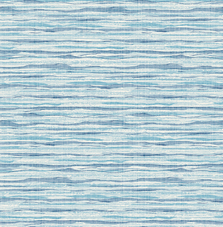 Skye Wave Stringcloth Summer Surf SC21122 by Seabrook Designs Designer Wallpaper
