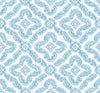Seabrook Designs Wallpaper Talia Botanical Medallion Breezy Blue SC21302