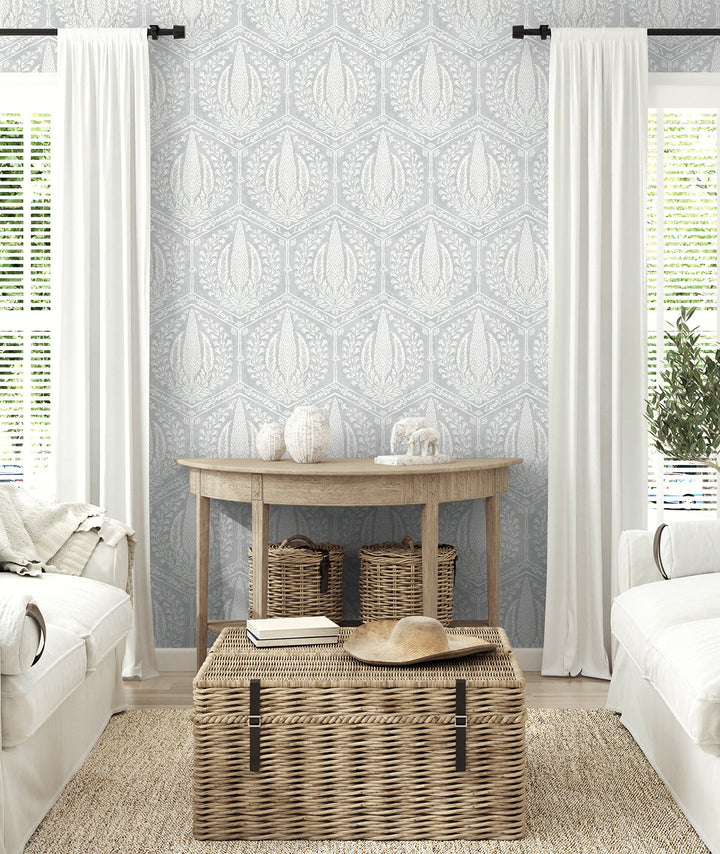 Cyrus Harvest Horizon Grey SC21408 by Seabrook Designs Designer Wallpaper