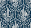 Seabrook Designs Wallpaper Cyrus Harvest Rich Navy SC21412