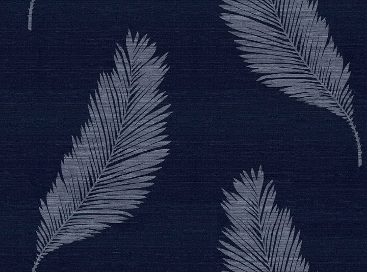 Tossed Palm Sisal Grasscloth Midnight Blue SC21602 by Seabrook Designs Designer Wallpaper