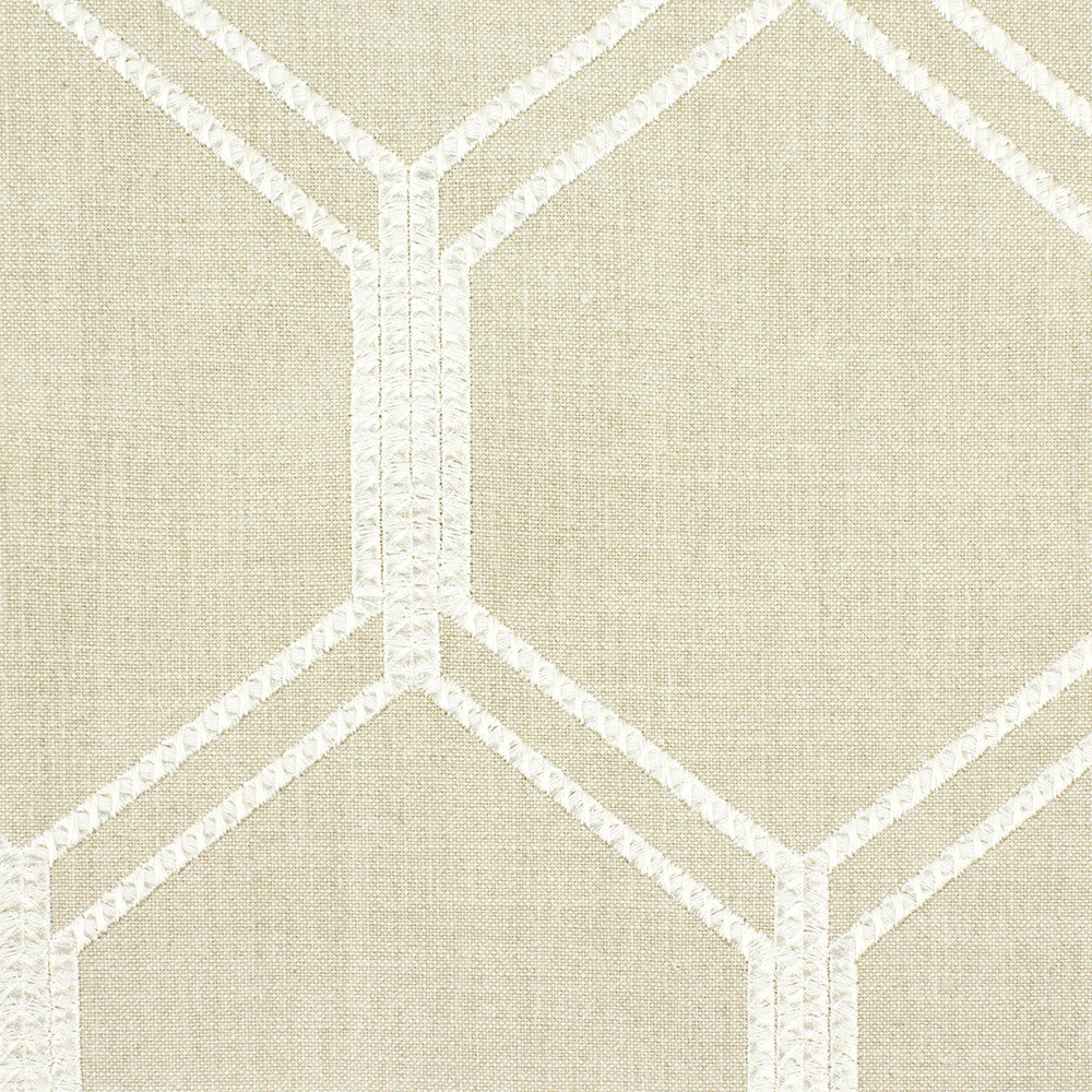 Scandal 1 Linen by Stout Designer Fabric COLOR MY WINDOW BIRCH/LINEN 73%COT 27%POL INDIA FLAME RETARDANT-N.F.P.A. 701 SMALL SCALE Horizontal: 5.375 and Vertical: 9.25 53 in - Swanky Fabrics -