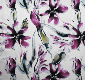 Scarsdale Burgundy by Norbar Designer Fabric PRISM BRIGHTS 100% POLYESTER CHINA 18"V 18"H 54 - Swanky Fabrics -