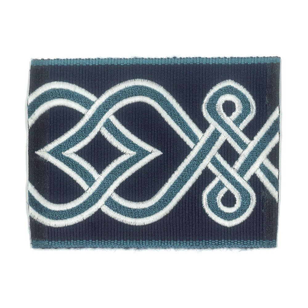 Scheme 3 Blueberry by Stout Designer Trim NEW WORLD TRIM VOLUME II 99%SVI 1%POL CHINA Horizontal: 3.750 and Vertical: 0.000 2.88 in - Swanky Fabrics -