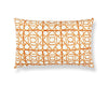 Ormond Fret Pillow 22 X 14 - Tangerine SCLBDK166710003 by Scalamandre Designer Pillow