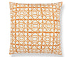 Ormond Fret Pillow 22 X 22 - Tangerine SCSDDK166710003 by Scalamandre Designer Pillow