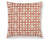 Ormond Fret Pillow 22 X 22 - Lacquer Red SCSDDK166710004 by Scalamandre Designer Pillow