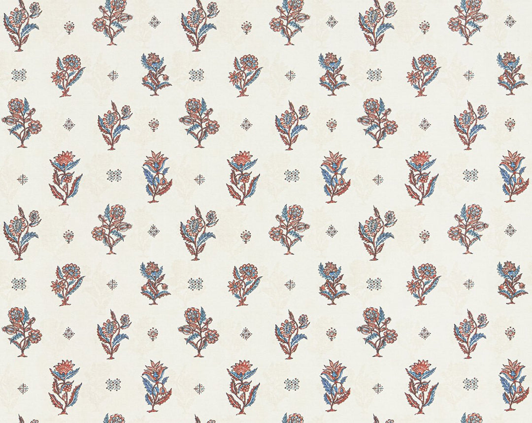 Calico Wallcovering Ruby Peacock SCWP88612D0007 by Scalamandre Designer Wallpaper
