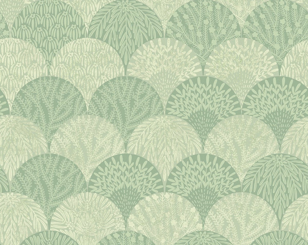 Herb Garden Wallcovering Sage SCWP88618D0004 by Scalamandre Designer Wallpaper