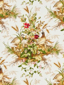 Scalamandre Fabric Edwin'S Covey Linen Print Multi On White SC163100001