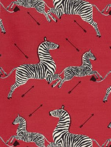 Scalamandre Fabric Zebras |   Masai Red SC16496M0001