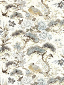 Scalamandre Fabric Shenyang Linen Print Parchment SC166010001