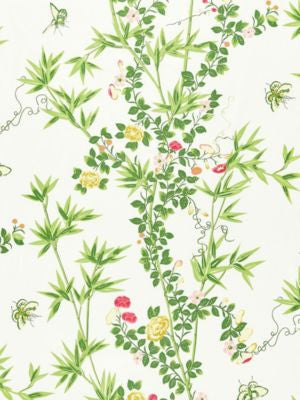 Jardin De Chine Print Spring SC166080001 by Scalamandre Designer Fabric LA BOHEME 100% COTTON UNITED KINGDOM MEDIUM DUTY Horizontal: 46" and Vertical: 27" 54 - Swanky Fabrics -