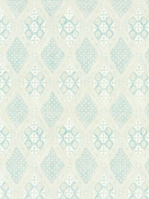 Farrah Print Misty Island SC166260001 by Scalamandre Designer Fabric PACIFICA 53% LINEN 35% COTTON 12% NYLON UNITED KINGDOM MEDIUM DUTY Horizontal: 11" and Vertical: 13.75" 55.5 - Swanky Fabrics -