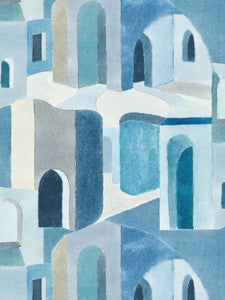 Scalamandre Fabric Riad Cotton Print Mediterranean SC166370001