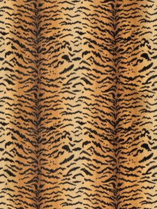 Scalamandre Fabric Tigre | Silk Ivory, Gold & Black SC26167MM0001