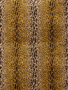 Scalamandre Fabric Leopardo Ivory, Gold & Black SC26168MM0001