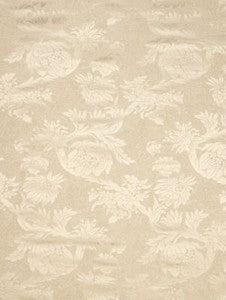 Scalamandre Fabric Damas Parc Monceau Cream SC266950001