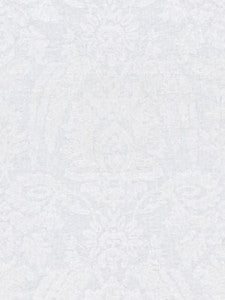 Scalamandre Fabric Lia Damask Sheer Snow SC270530001